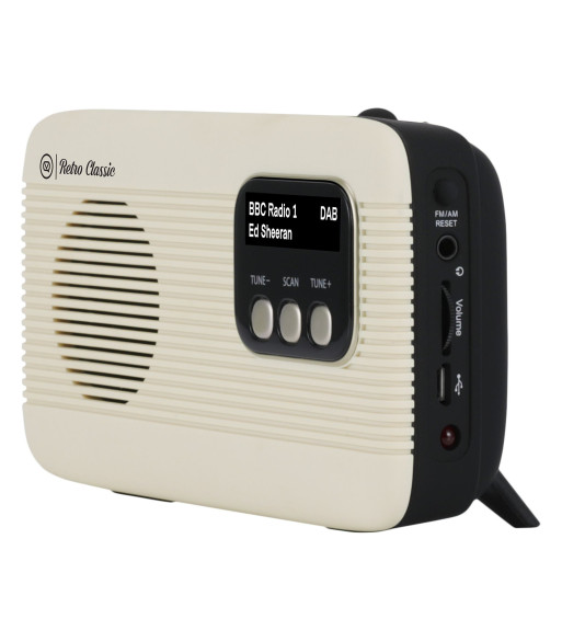 VQ Retro Classic radio. Sort/hvid