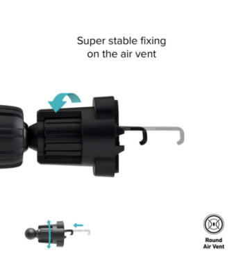 SBS Pro mobilholder til bilen med trådløs opladning. 15W