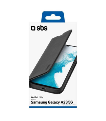 SBS book cover til Samsung Galaxy A23 5G®. Sort