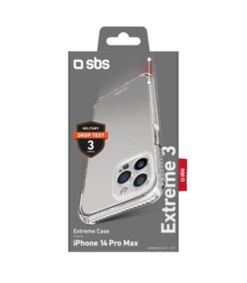 SBS Extreme X3 cover til iPhone 14 Pro Max®. Gennemsigtig