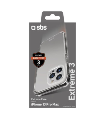 SBS Extreme X3 cover til iPhone 13 Pro Max®. Gennemsigtig