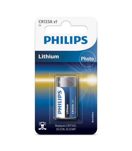 Philips Lithium CR123A Philips Lithium CR123A