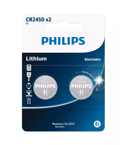 Philips Lithium CR2450 Philips Lithium CR2450