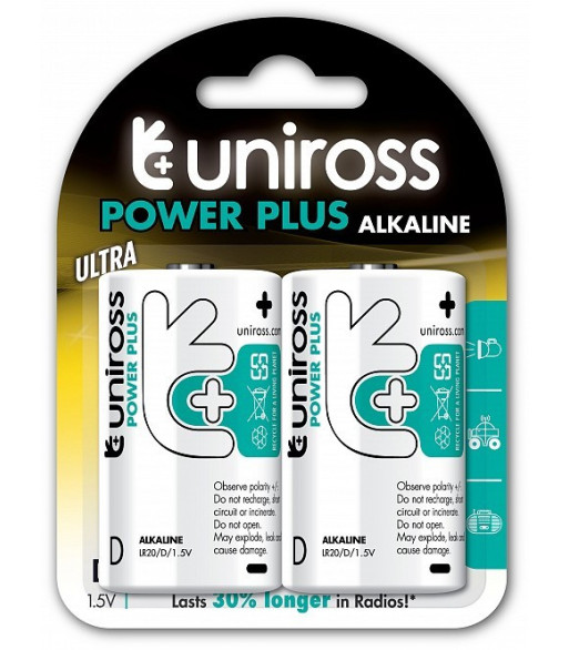 Uniross D/LR20 Alkaline Uniross D/LR20 Alkaline