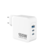 Sinox PRO 230V 2xUSB-C 1xUSB-A PD oplader 100W. Hvid