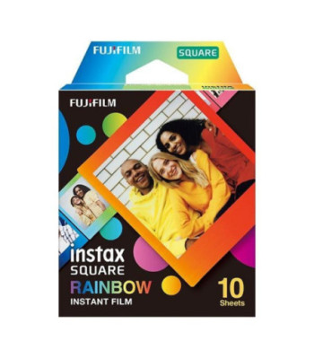 INSTAX Square film. 10 stykker. Rainbow