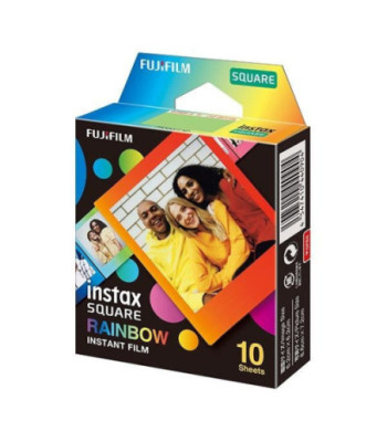 INSTAX Square film. 10 stykker. Rainbow
