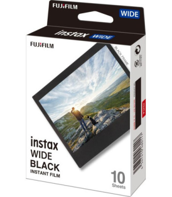 INSTAX Wide film. 10 stykker. Sort ramme