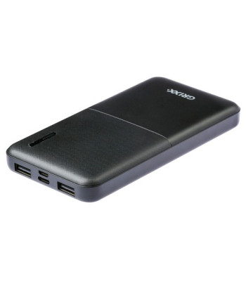 Grixx Powerbank 10.000mAh. Sort