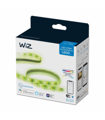 WiZ LED bånd startpakke. 2 meter. Hvid + 16 mio. farver