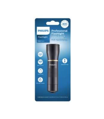 Philips Pro LED lommelygte. Sort