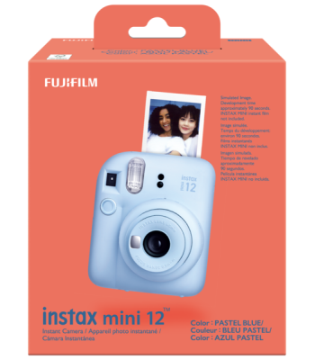 INSTAX Mini 12 kamera. Pastel blå