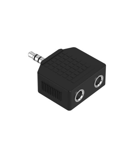 Sinox mini jack hovedtelefon splitter. Sort Sinox mini jack hovedtelefon splitter. Sort