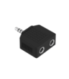 Sinox mini jack hovedtelefon splitter. Sort