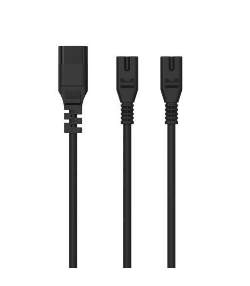 Sinox 8-tals splitter kabel. 0,5m. Sort Sinox 8-tals splitter kabel. 0,5m. Sort