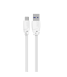 Sinox PRO USB C til USB A kabel. 1m. Hvid
