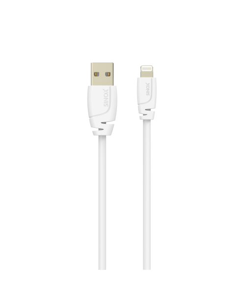 Sinox PRO Lightning kabel m/original Apple chip. 0,5m. Hvid Sinox PRO Lightning kabel m/original Apple chip. 0,5m. Hvid