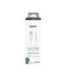 Sinox PRO Lightning kabel m/original Apple chip. 0,5m. Hvid