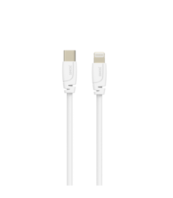 Sinox PRO USB C til Lightning kabel. 1m. Hvid