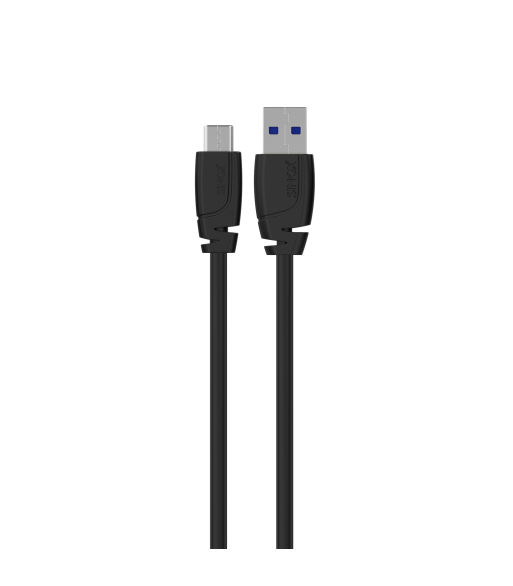 Sinox PRO USB C til USB A kabel. 1m. Sort Sinox PRO USB C til USB A kabel. 1m. Sort