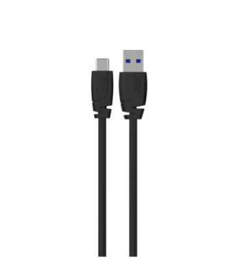 Sinox PRO USB C til USB A kabel. 2m. Sort