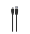 Sinox PRO USB C til USB A kabel. 2m. Sort
