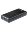 Grixx Powerbank 15.000mAh. Sort