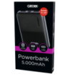 Grixx Powerbank 5.000mAh. Sort