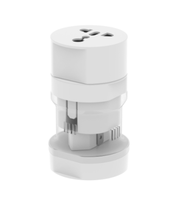 Sinox rejseadapter. Hvid