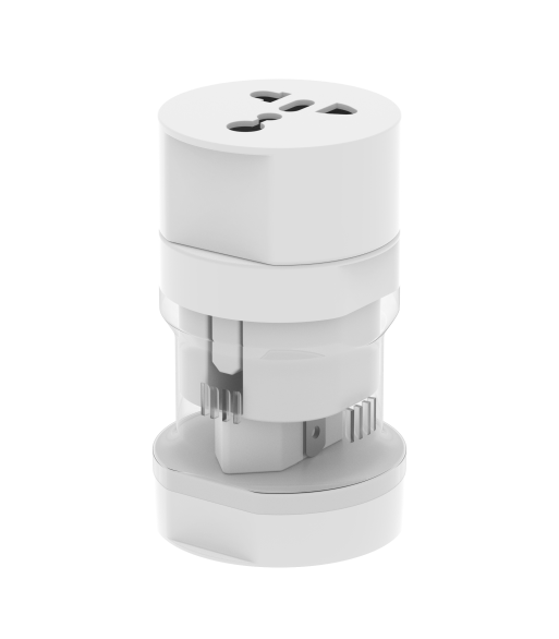 Sinox rejseadapter. Hvid Sinox rejseadapter. Hvid