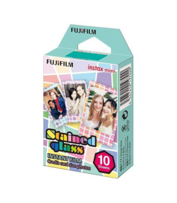 INSTAX Mini film. 10 stykker. Farvet glas design