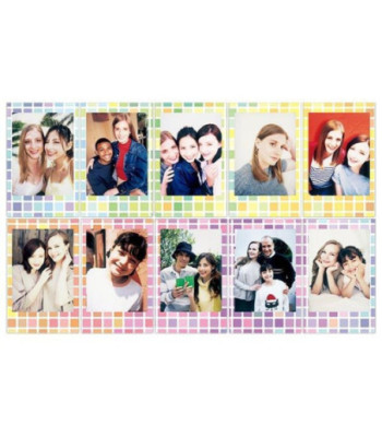 INSTAX Mini film. 10 stykker. Farvet glas design