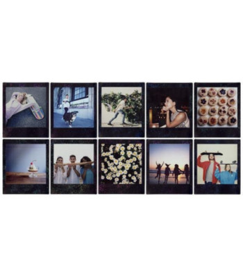 INSTAX Square film. 10 stykker. Sort med stjerner