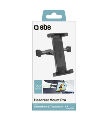 SBS nakkestøtteholder til smartphones og tablets op til 12,9"