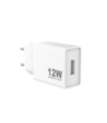 Sinox PRO 230V USB-A oplader 12W. Hvid