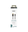 Sinox Micro USB kabel. 0,75m. Sort