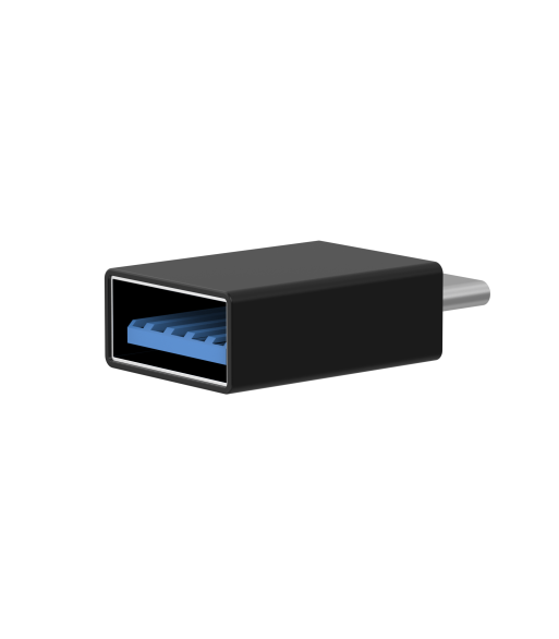 Sinox USB C - USB A adapter. Sort Sinox USB C - USB A adapter. Sort