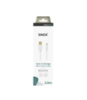 Sinox Micro USB kabel. 2m. Hvid