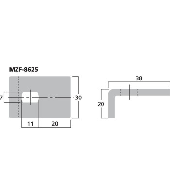 Vinkelbeslag - MZF-8625 MONACOR