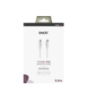 Sinox antennekabel. 5m. Hvid