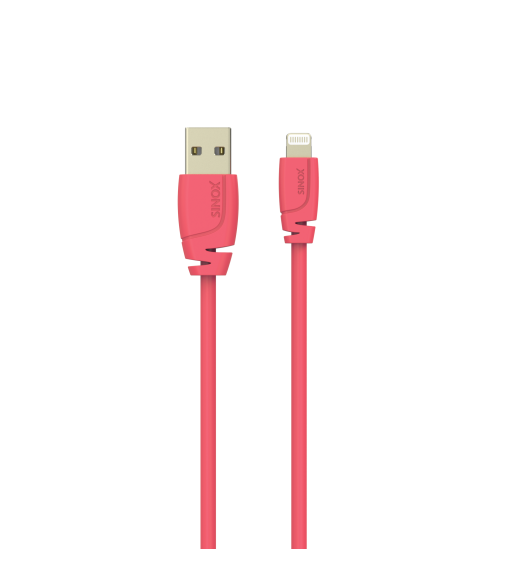Sinox PRO Lightning kabel m/original Apple chip. 2m. Pink