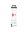 Sinox PRO Lightning kabel m/original Apple chip. 2m. Pink