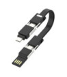 Sinox USB A+USB C-USB C+Micro+IOS, Sort