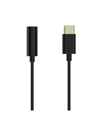 Sinox PRO USB C til mini jack adapter. 0,15m. Sort