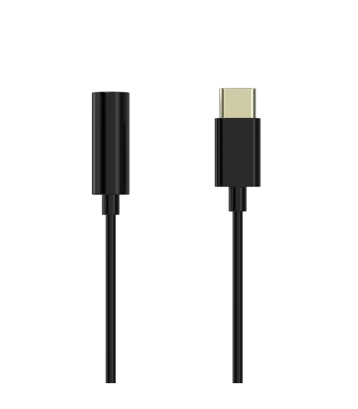 Sinox PRO USB C til mini jack adapter. 0,15m. Sort