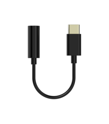 Sinox PRO USB C til mini jack adapter. 0,15m. Sort
