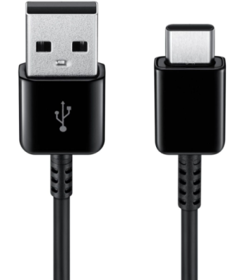 Samsung USB A til C kabel. Sort