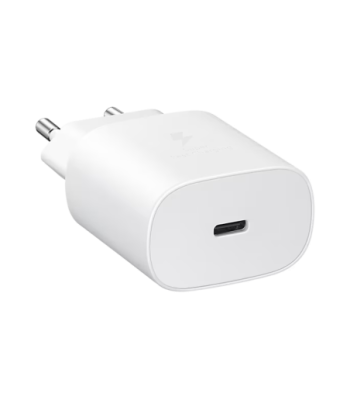Samsung oplader USB-C. 25W. Hvid