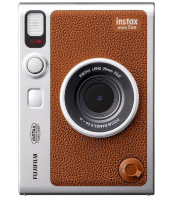 Instax Mini Evo kamera. Brun