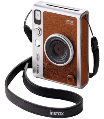 Instax Mini Evo kamera. Brun